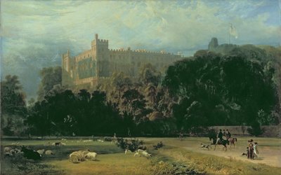 View of Arundel Castle from the south-east, 1823 by William Daniell